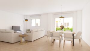 Chalet piloto del Residencial Las Mareas en Seseña durante las jornadas de puertas abiertas organizadas por Promored en octubre de 2025